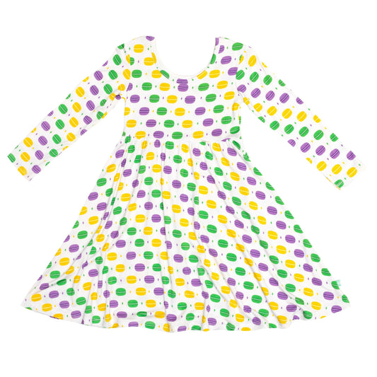 Macaron & Me Mardi Gras Macarons - Swing Dress