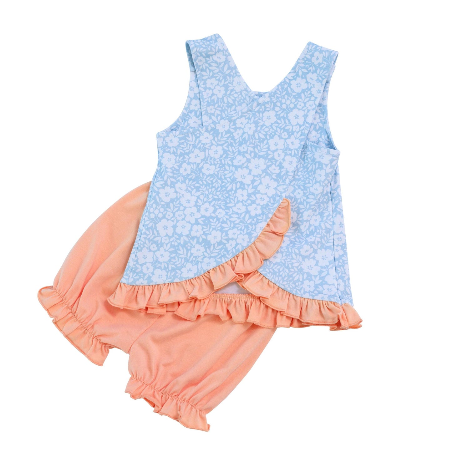 Trotter Street Kids Seaside Floral Bloomer Set