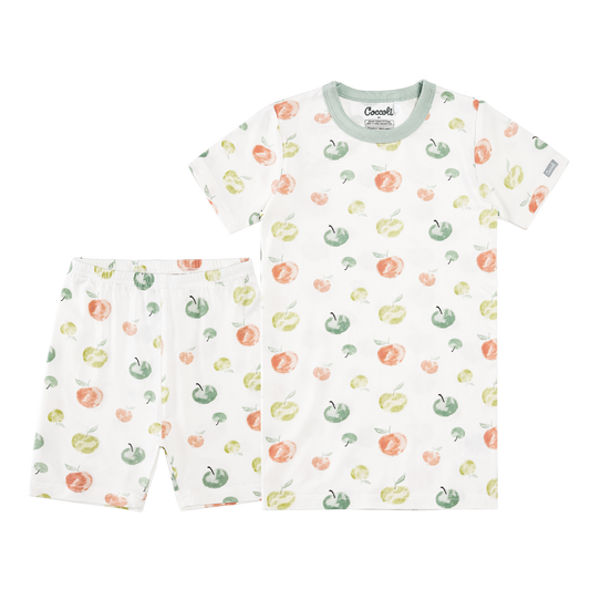 Coccoli Short Sleeve Pajamas - Apples