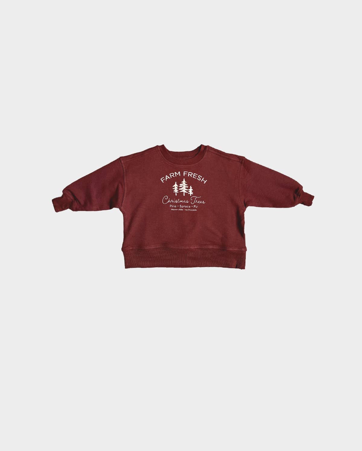 Babysprouts Boxy Sweatshirt in Farm Fresh Christmas Trees