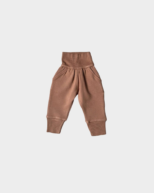 BabySprouts Baby Fleece Sweatpants in Caramel
