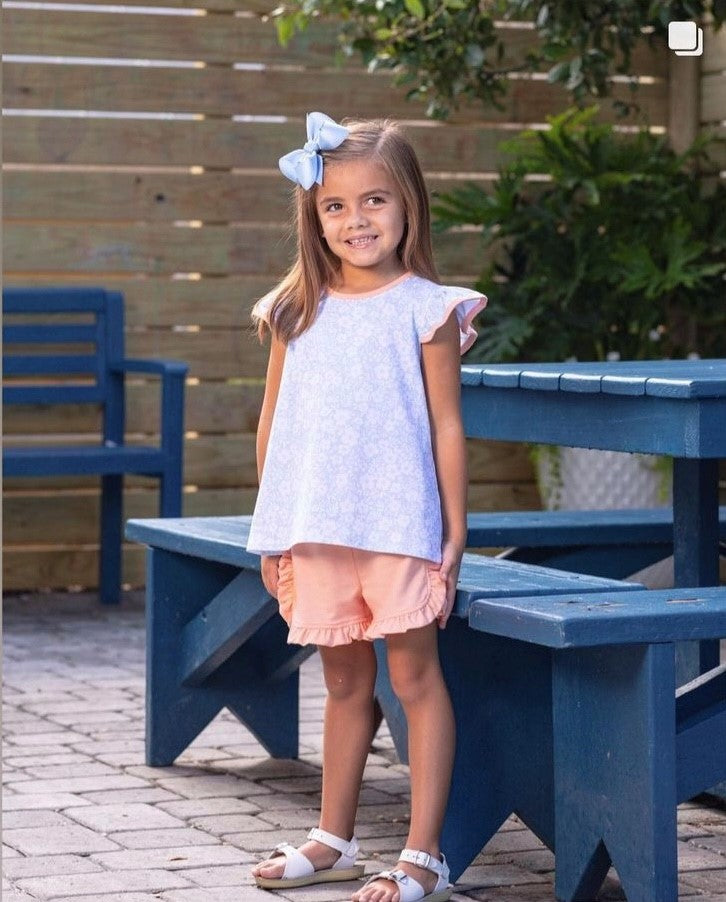 Trotter Street Kids Seaside Floral Bloomer Set