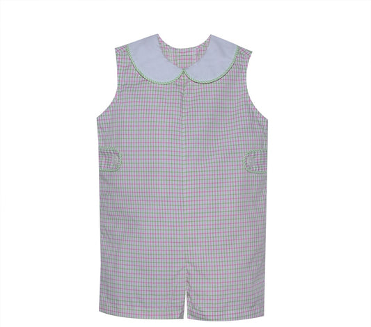 Lime Green Plaid Marshall Shortall