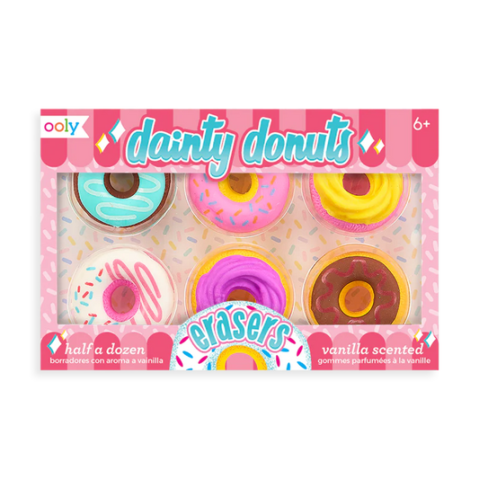Dainty Donuts Scented Erasers Set of 6