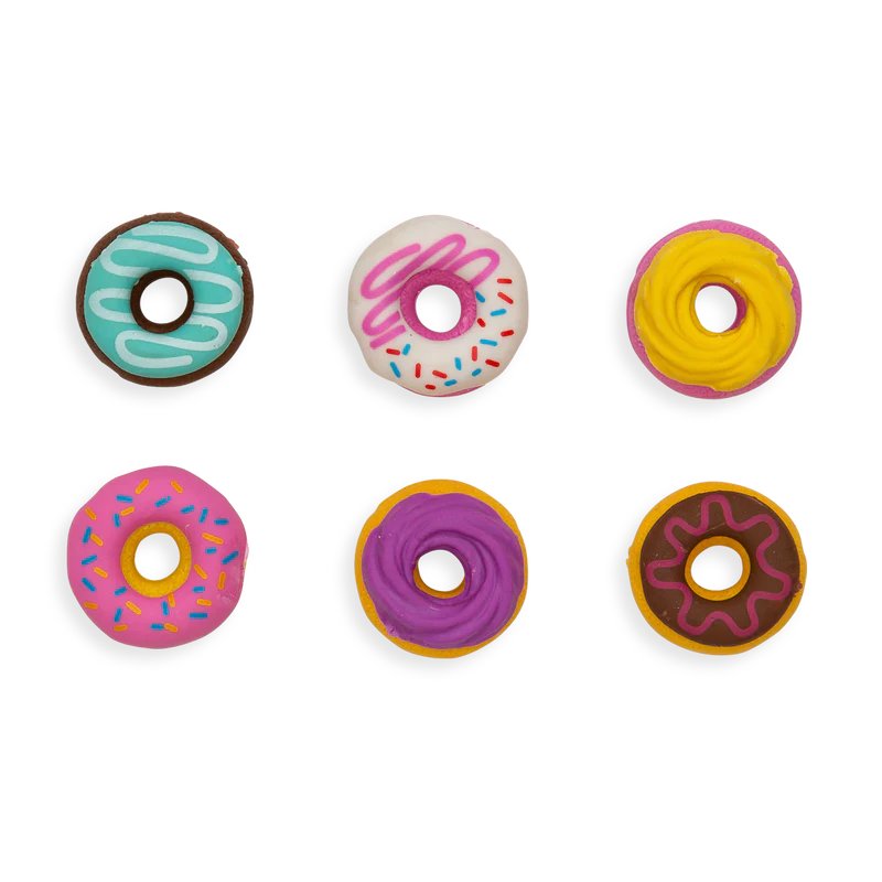 Dainty Donuts Scented Erasers Set of 6