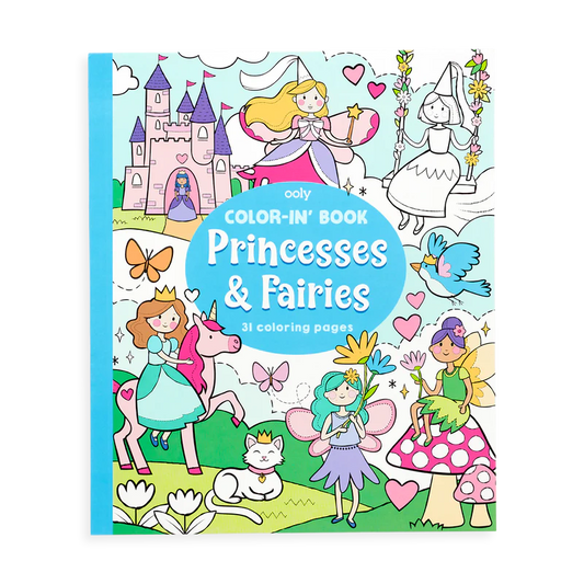 Princesses & Fairies Color-In Book