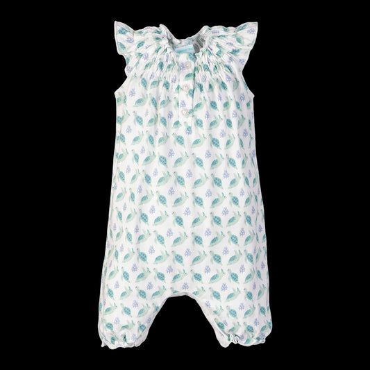 Feather Baby Angel Turtle Romper