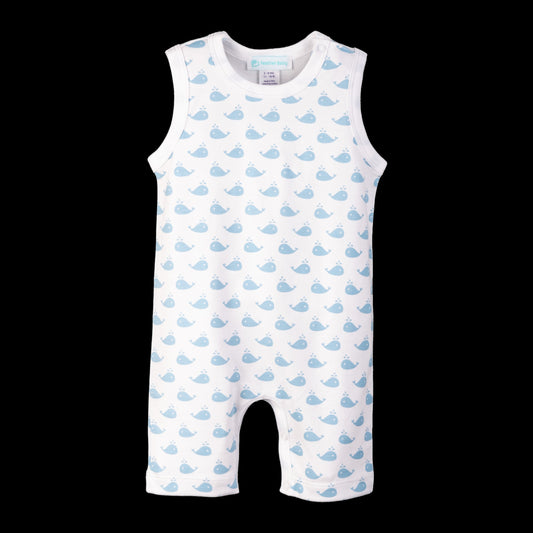 Feather Baby Tank Whale Romper