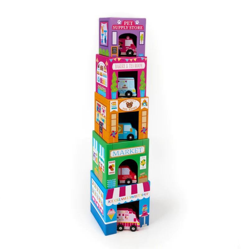 Stackables - Rainbow Town Nesting Boxes