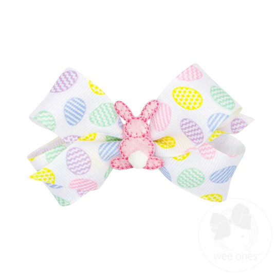 Wee Ones Mini Easter Cottontail w/Eggs Bow