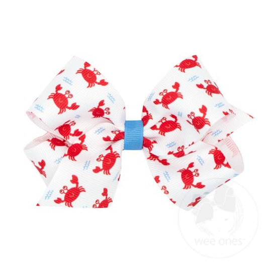 Wee Ones Medium Nautical Inspired - Crabs Bow
