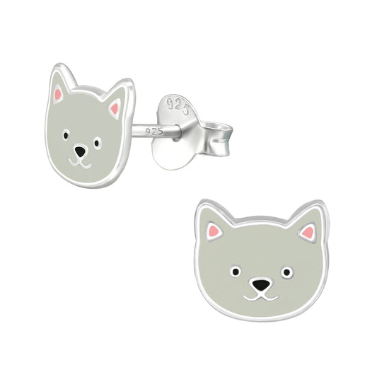 Lily Nily Puppy Stud Earrings - SS