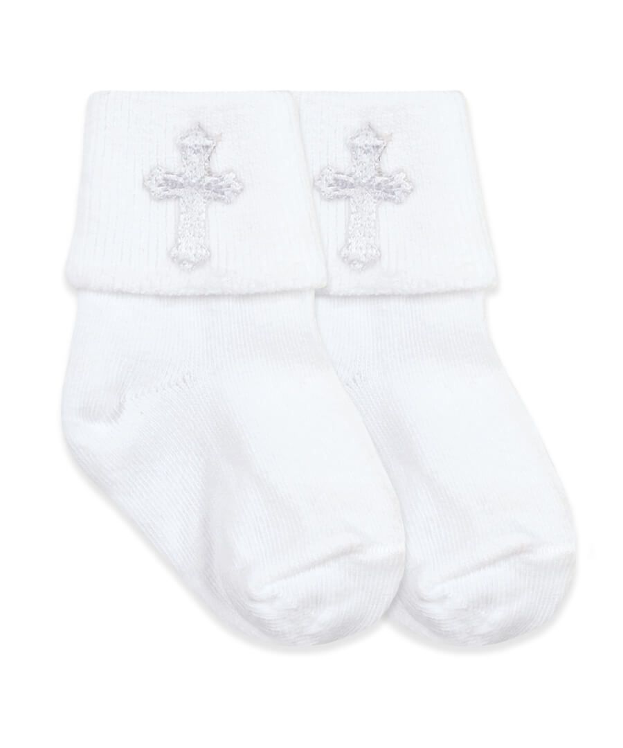Jefferies Socks Christening Turn Cuff Socks