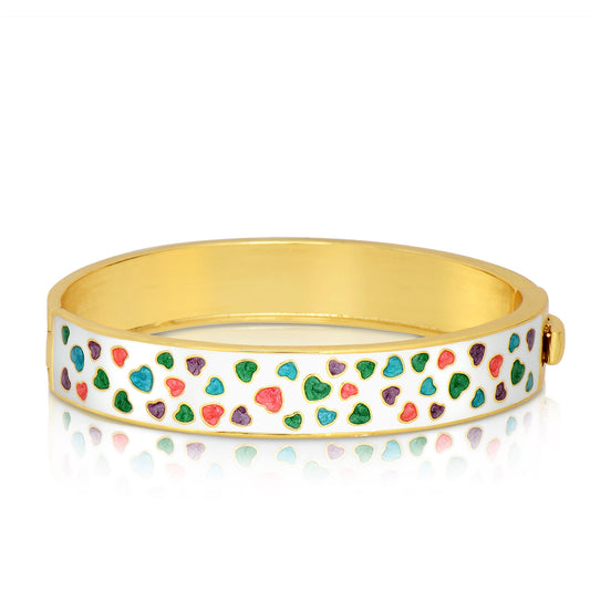 Lily Nily Hearts Pattern Bangle