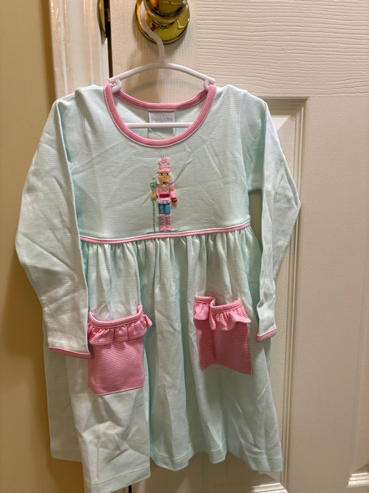 Squiggles Pink/Mint Nutcracker Dress