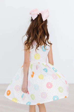 Mila & Rose Sprinkle Donut Tank Pocket Twirl Dress