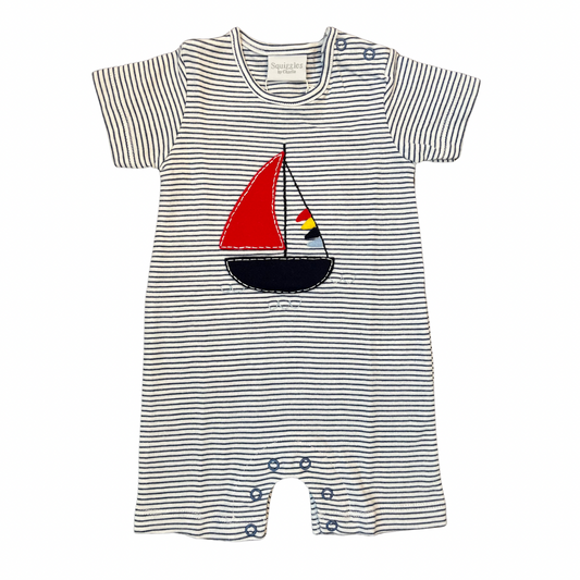 Squiggles by Charlie Colorful Sail Romper