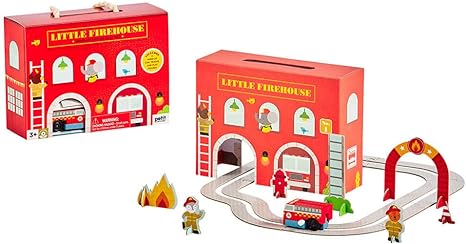 Little Firehouse - Wind up and Go Play Set