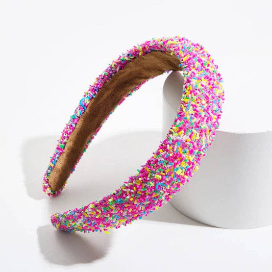 Beaded Headband - Pink Sprinkles