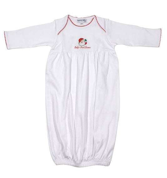 Magnolia Baby Winking Santa Baby's First Gown