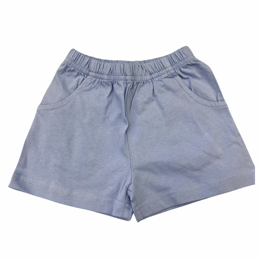 Luigi Kids Jersey Shorts w/Pockets - Sky Blue