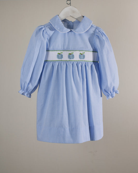 Baby Blessings Light Blue Pumpkins Delilah Dress