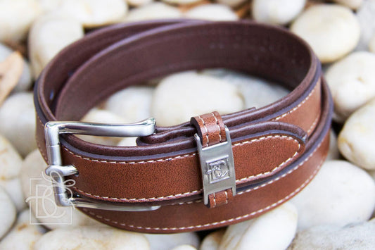 Beyond Creations’ Beyond Creations’ Genuine Leather Two-Tone Belts - Brown/Light Brown