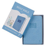 Blue Faux Leather New Testament Keepsake Bible for Boys