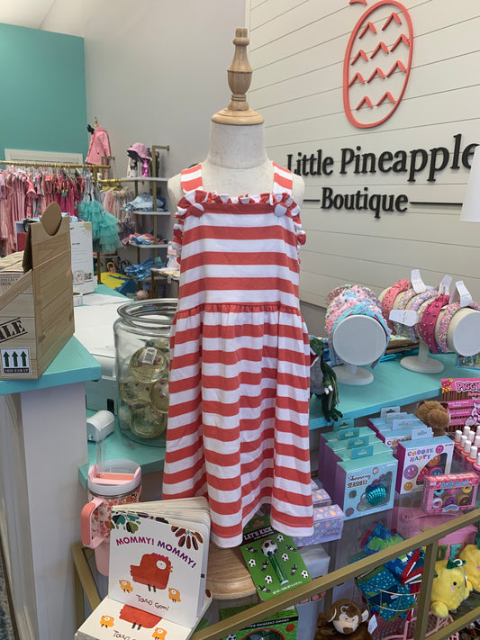 Zuccini Kids Vivien Coral Wide Stripe Dress