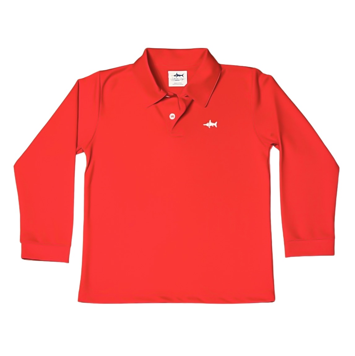Saltwater Boys LS Pima Polo - Red