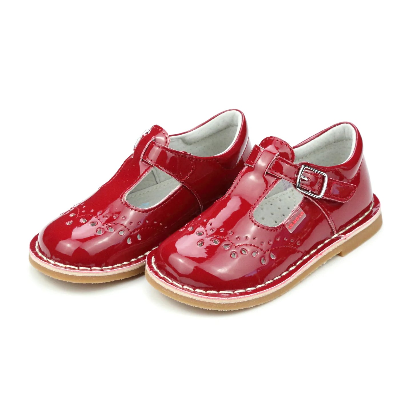 L'amour Ruthie Stiched Mary Jane - Patent Red