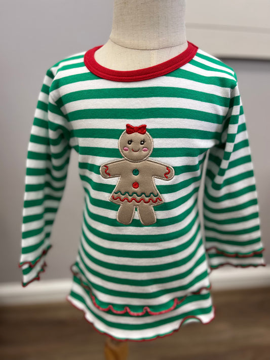 Luigi Gingerbread Striped Shirt