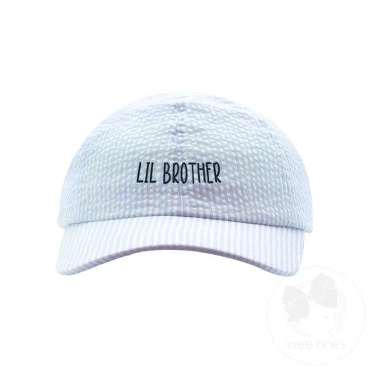 Wee Ones Seersucker Lil Brother Hat