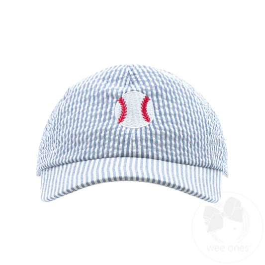 Wee Ones Seersucker Baseball Hat