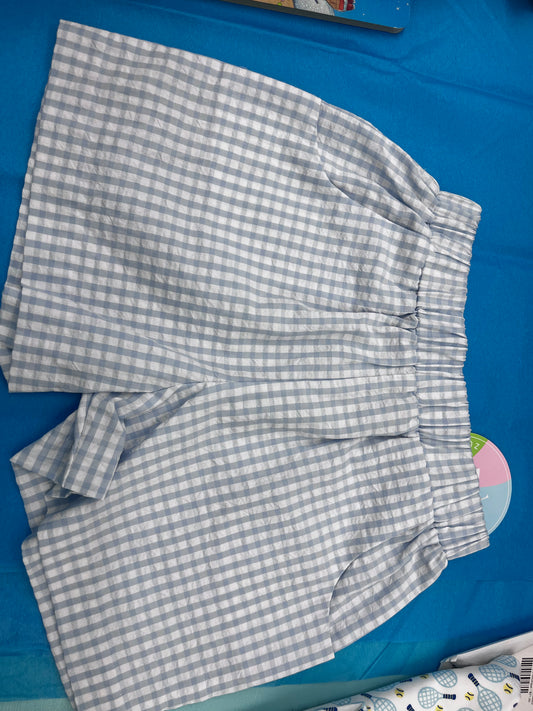 Zuccini Kids Andie Striped Seersucker Short