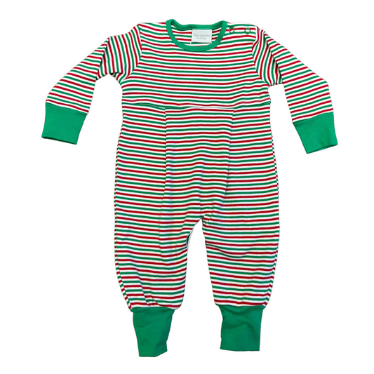 Squiggles Red & Green Romper