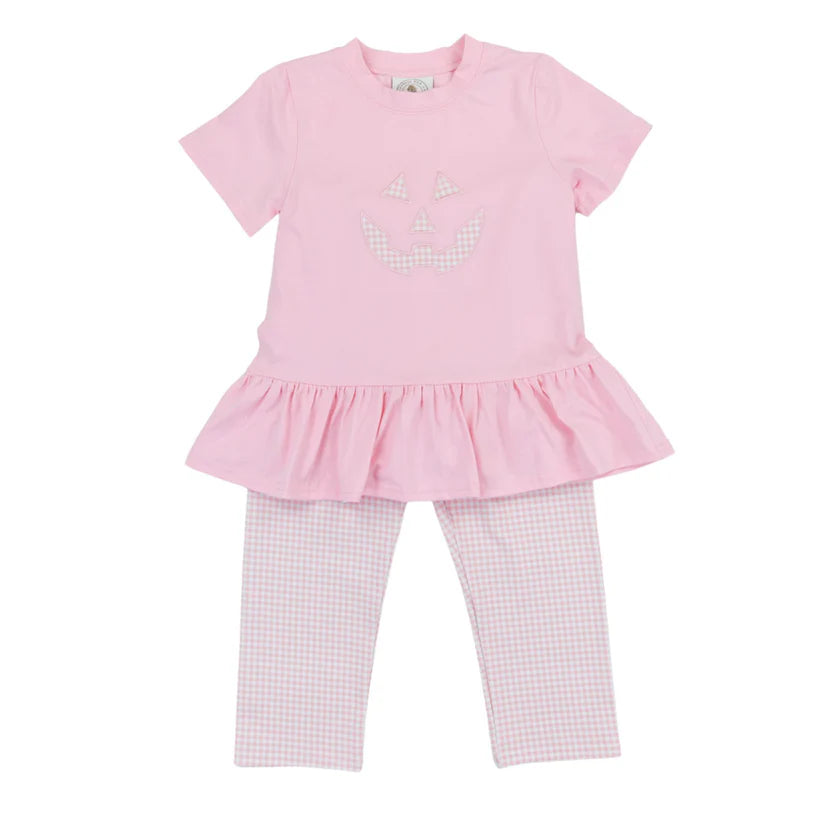 Cypress Row Jack-O-Lantern Pink Legging Set