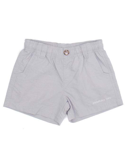 Properly Tied Boys Mallard Short - Light Gray