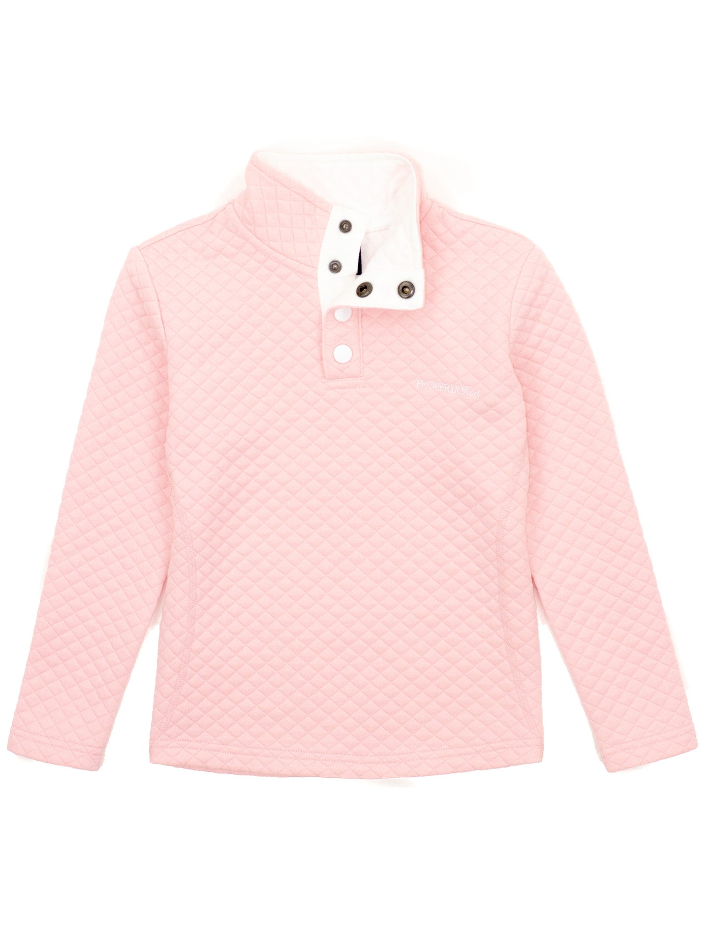 Properly Tied Girls Social Pullover - Light Pink