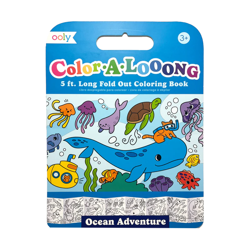 Color-A-Long Fold Out Kids Coloring Book