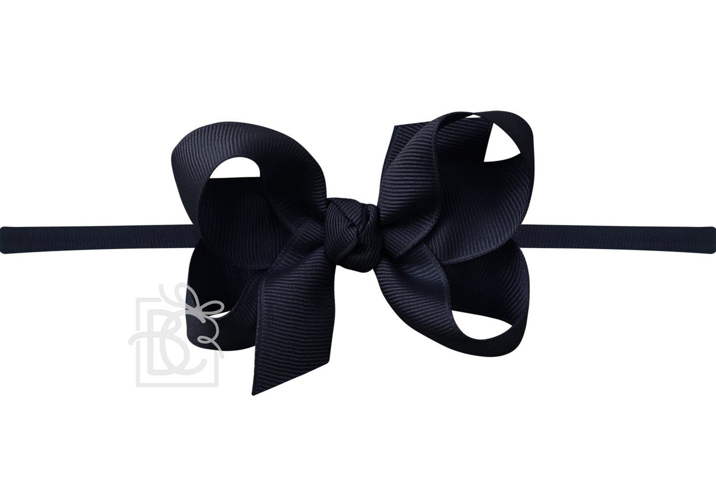 Beyond Creations’ Quarter Inch Pantyhose Headband with our Signature Grosgrain Bow