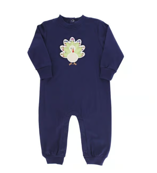 Bailey Boys Turkey Knit Romper
