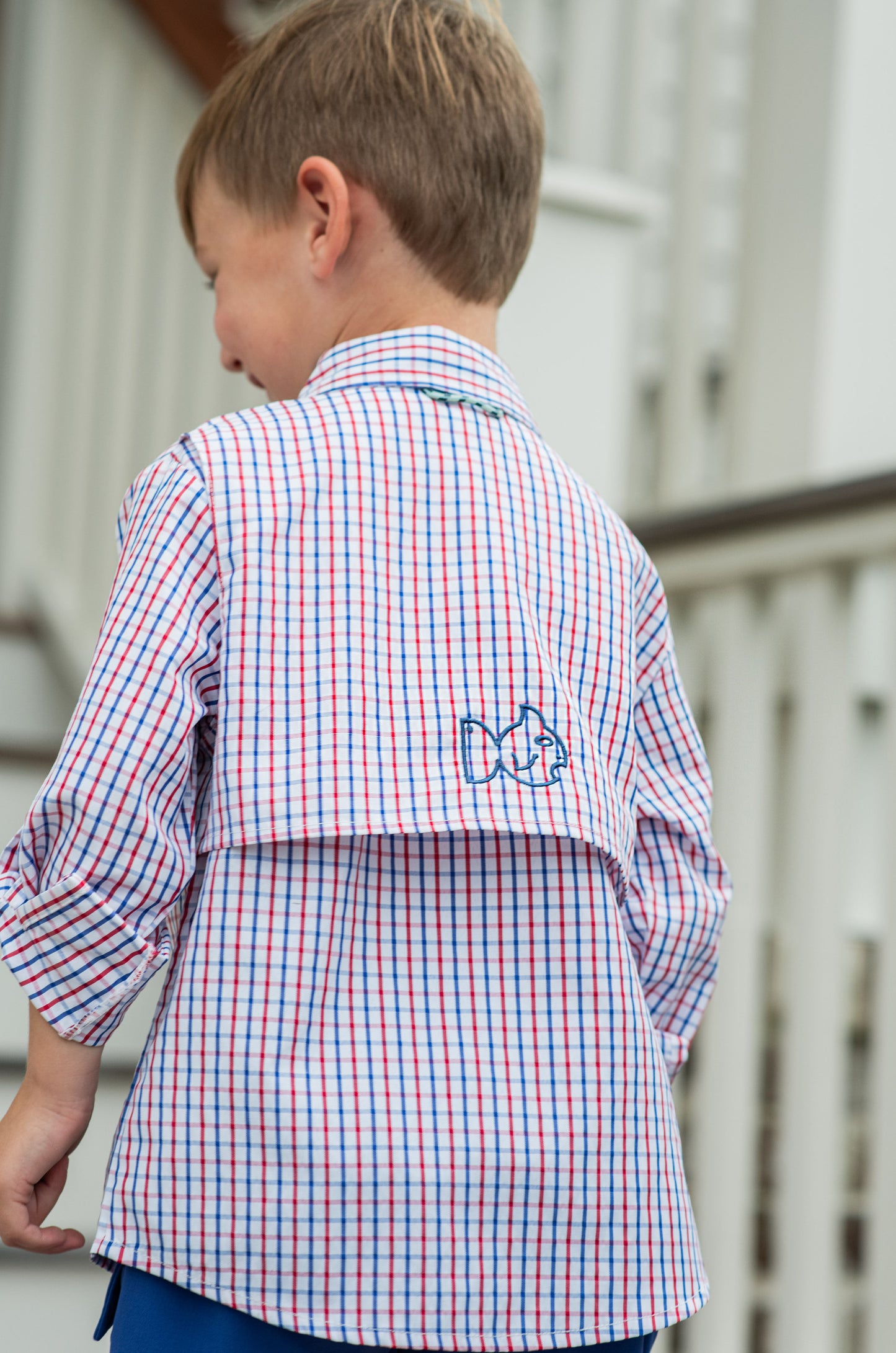 Prodoh Founders Kids Fishing Shirt - Americana Plaid