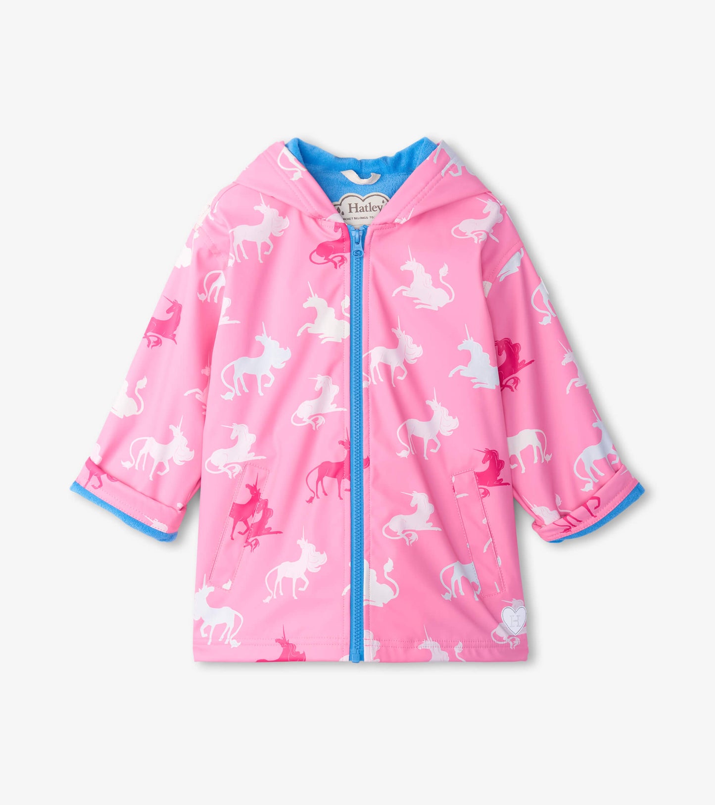 Hatley Mystical Unicorn  Colour Changing Rain Jacket