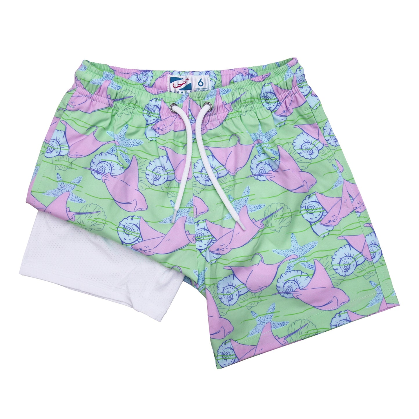 Bermies Stingray Boys Swim Trunks