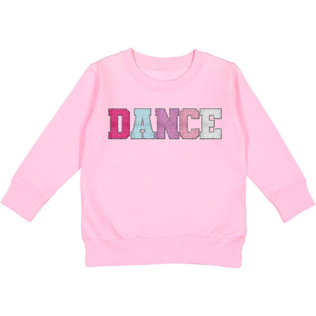 Sweet Wink Dance Patch Sweatshirt - Pink