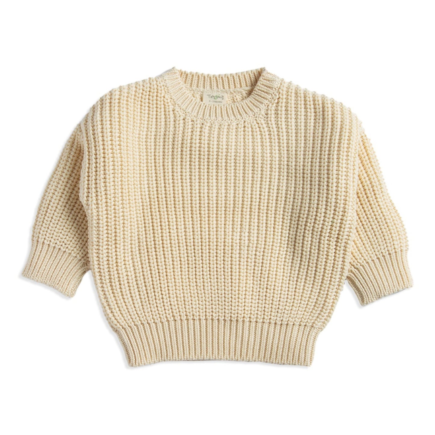 Tiny Twig Knitted Chunky Sweater - Birch