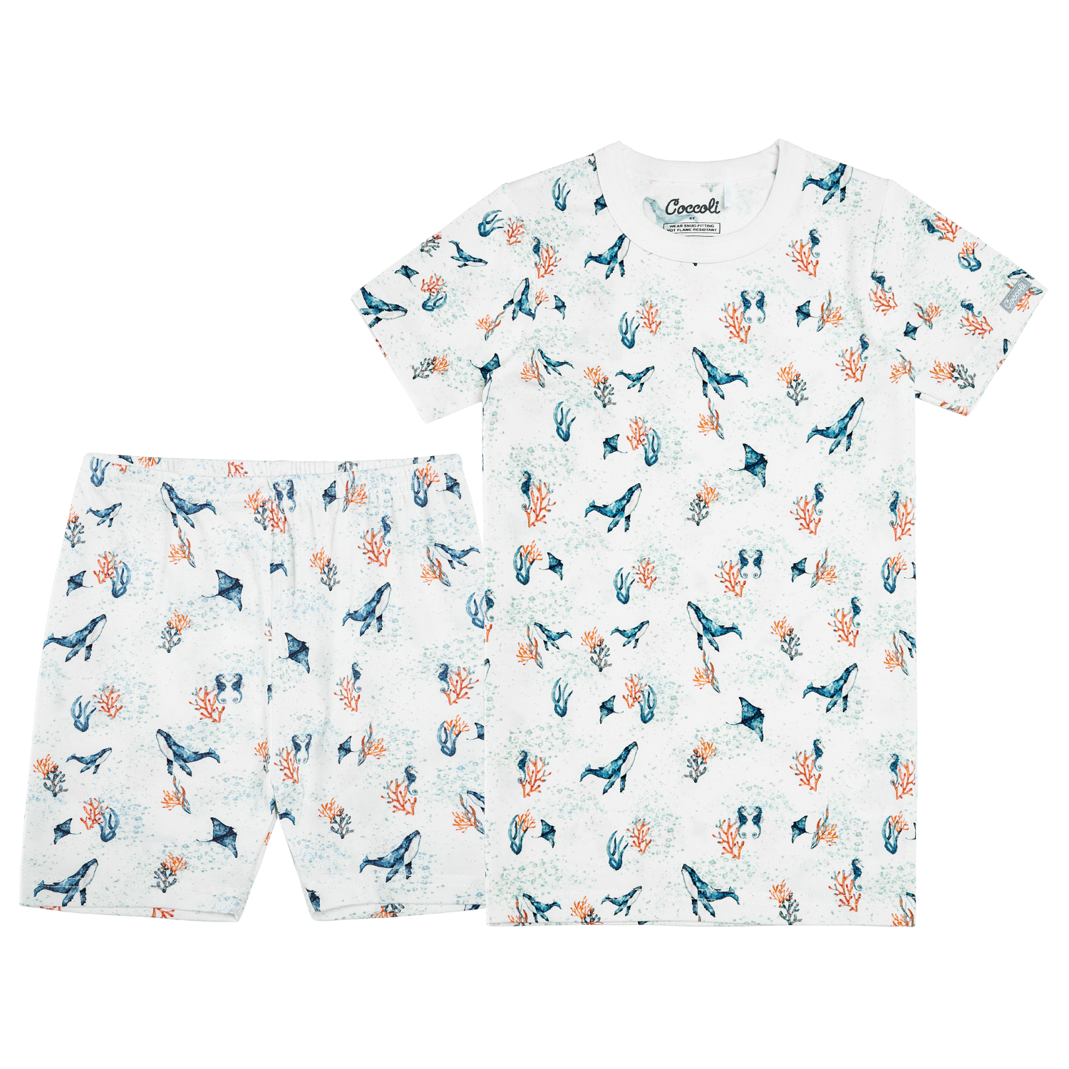 Coccoli Short Sleeve Pajamas Under the Sea Little Pineapple