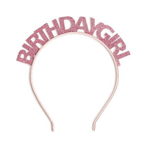 Pink Birthday Girl Headband