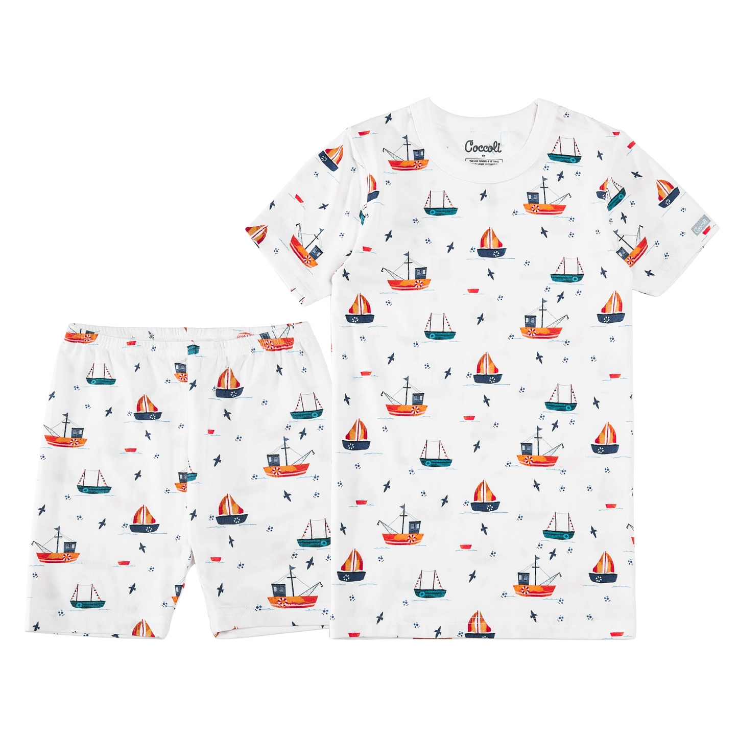 Coccoli Short Sleeve Pajamas - Majestic Boats